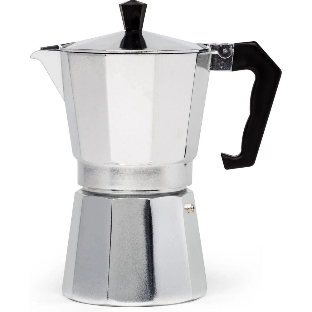 Primula Classic Stovetop 6 Cup Espresso and Coffee Maker, Silver, New